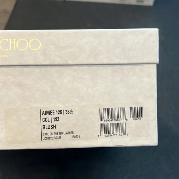 Jimmy Choo Aimee 125 pink blush wedges size 36.5/ 6.5 - Picture 3 of 9